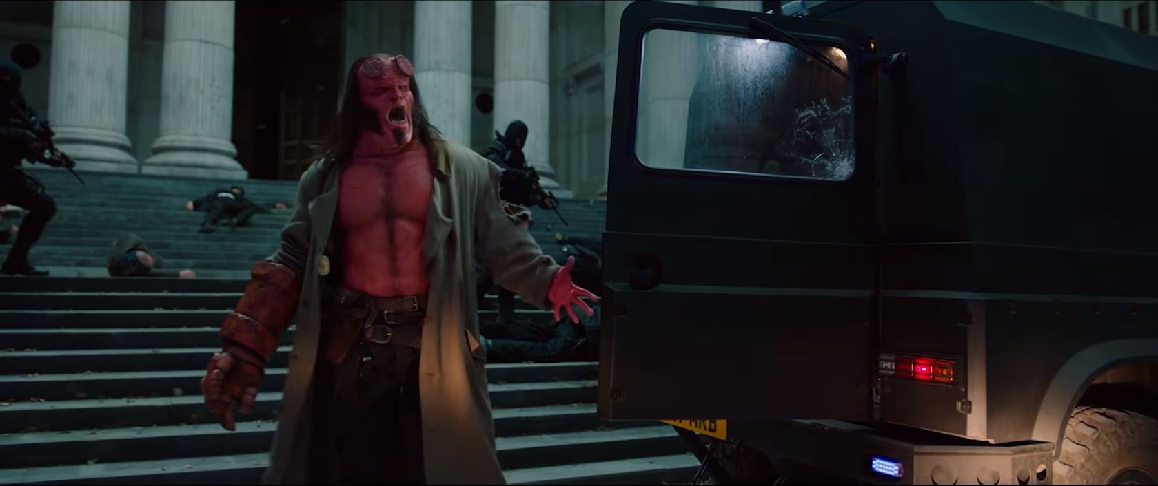 Hellboy terrifies the people he's destined to save