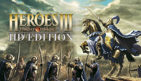 L'écran d'accueil de l'édition HD de Heroes of Might and Magic III